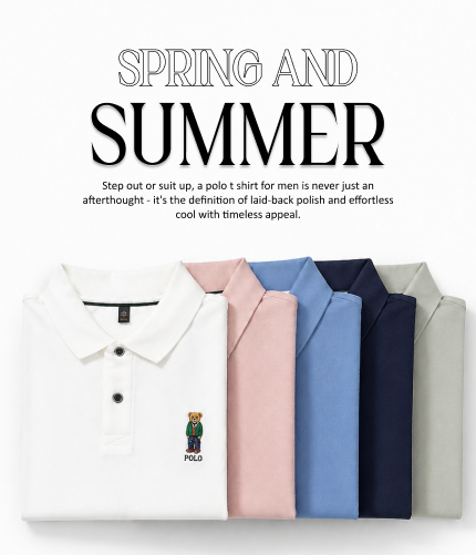 displaying men’s fashion clothing collection